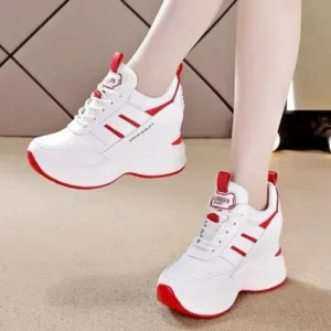 Bliklik Women Fashion Platform Lace-Up Sneakers