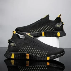 Bliklik Men'S Casual Breathable Stripe Sneakers