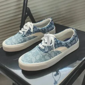 Bliklik Vintage Breathable Printed Canvas Shoes