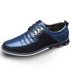 Bliklik Men Casual Check Pu Shoes