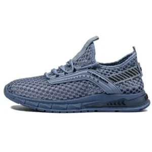 Bliklik Men Casual Breathable Hollow Mesh Soft Sole Sports Shoes