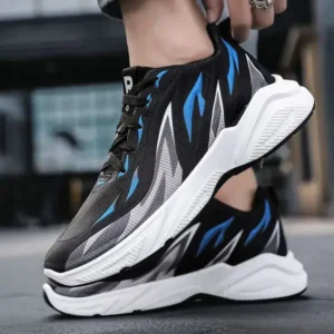 Bliklik Men Fashion Color Matching Breathable Running Sneakers