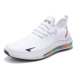 Bliklik Men'S Casual Rainbow Bottom Air Cushion Running Sneakers