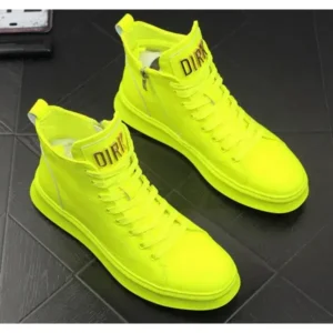 Bliklik Men'S Fashion Bright Color High-Top Sneakers