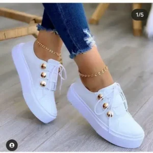 Bliklik Women Plus Size Casual Platform Sneakers