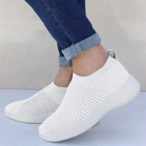 Bliklik Women Fashion Fly Woven Breathable Sneakers