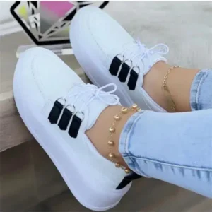 Bliklik Women Fashion Lace-Up Sneakers