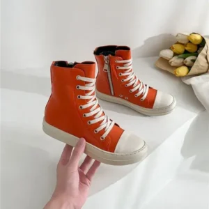 Bliklik Orange Up Platform High Top Casual Shoes